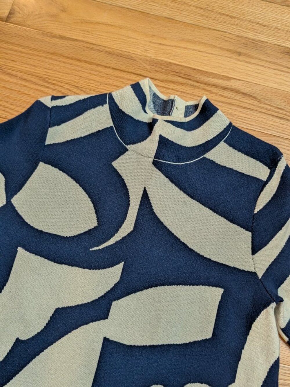 Anthropologie Annalise Mock Neck Sweater Dress by Maeve Sz M - Picture 6 of 11